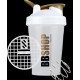 BBSHOP шейкер бело позолоченный с сеточкой и венчиком (400мл)